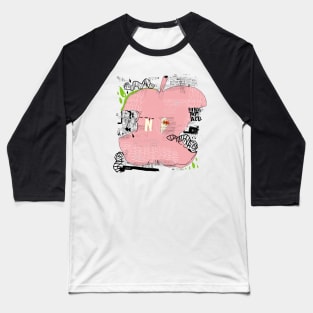 Funny Apple Baseball T-Shirt